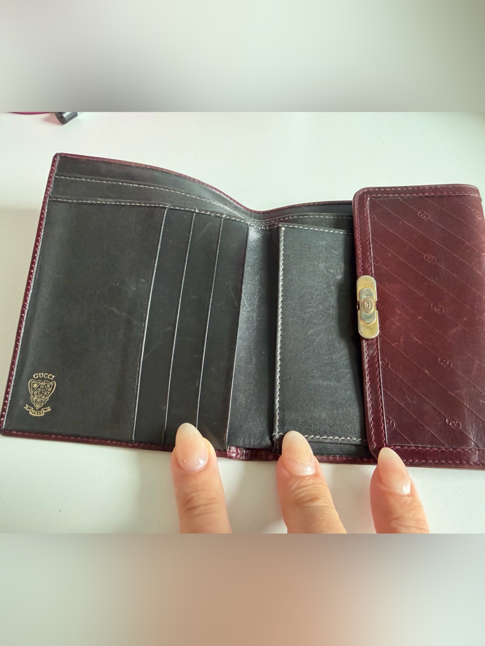 Gucci Burgundy Leather Wallet - Picture 4 of 5